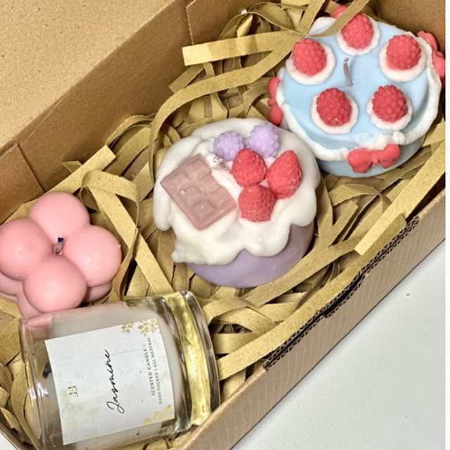 Bunde Cake Scented Candle Cake Scented Candle Hampers Gift Scented Candle Lilin Aromaterapi Cute