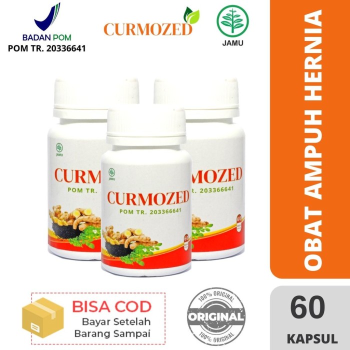Terlaris Promo Obat Hernia Ampuh Curmozed 60 Kapsul Bpom