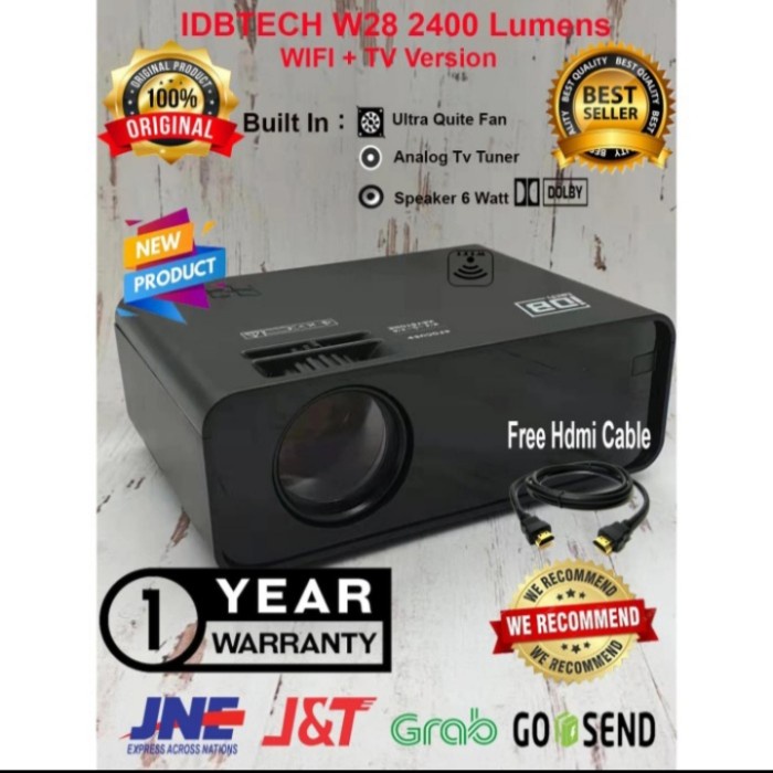 Terlaris Proyektor Infocus Projector Idb W28 Tv + Wifi