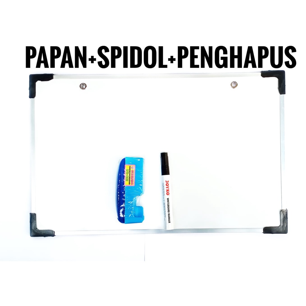 

Papan Tulis Ukuran 60X90 Cm / Papan Tulis 2 Sisi Spidol Dan Kapur / Papan Tulis 60X90 / Whiteboard /