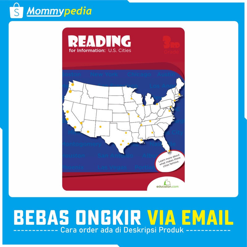 

KUMON 3rd Grade / Kelas 3 SD - Reading for Information: U.S. Cities