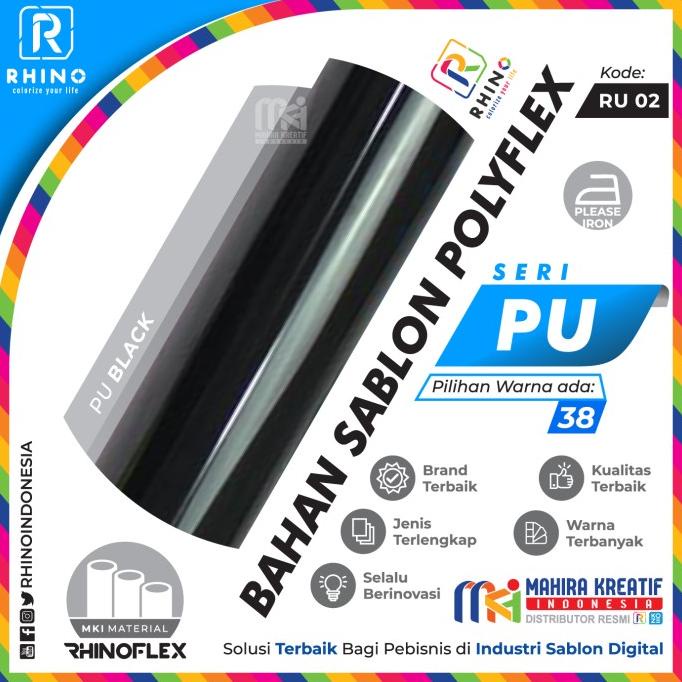RHINOFLEX Polyflex Korea / poly flex PU Hitam - Black