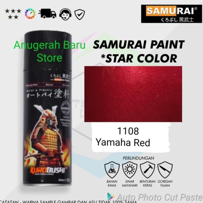 Pilox samurai warna merah metalik YAMAHA RED 1108 cat samurai pylox