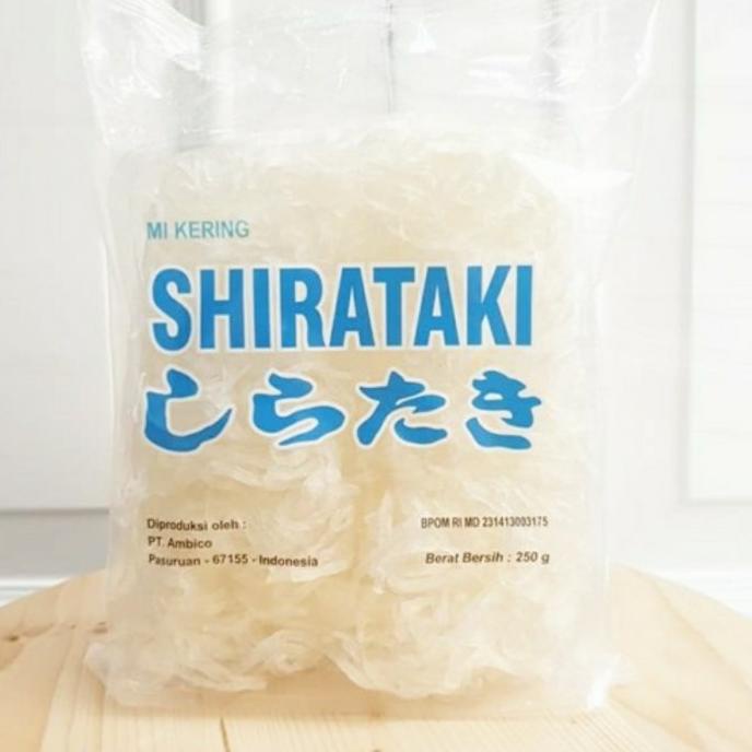 

Mie Shirataki 250 Gram - Dry Shirataki isi 10 Keping