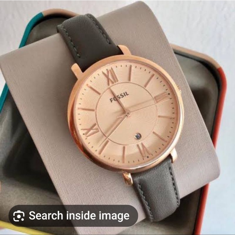 BRANDED WATCHES ES3707 ES 3707 JAM TANGAN WANITA ORIGINAL BROWN LEATHER STRAP