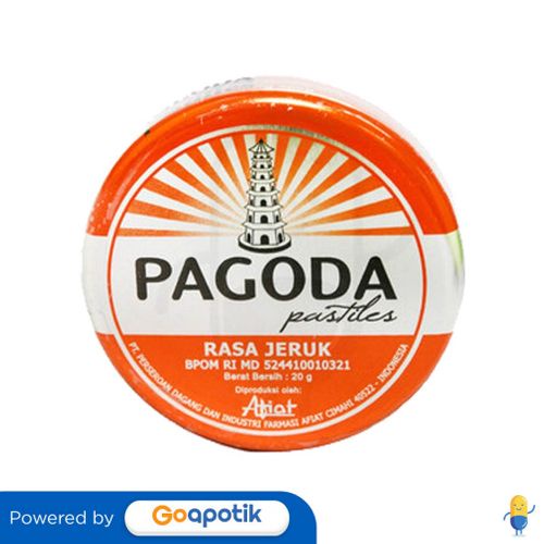 

PAGODA PASTILES RASA JERUK 20 GRAM KALENG