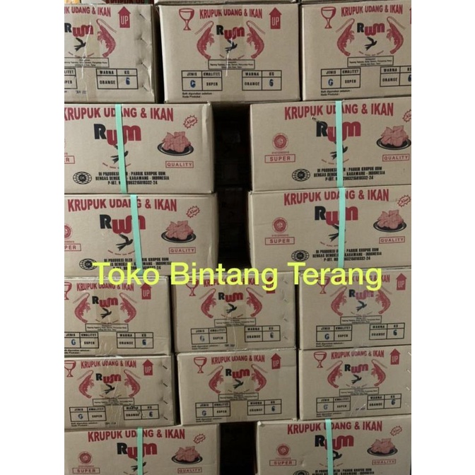 

krupuk udang & ikan RWM Gondang 1 dus 6 kg