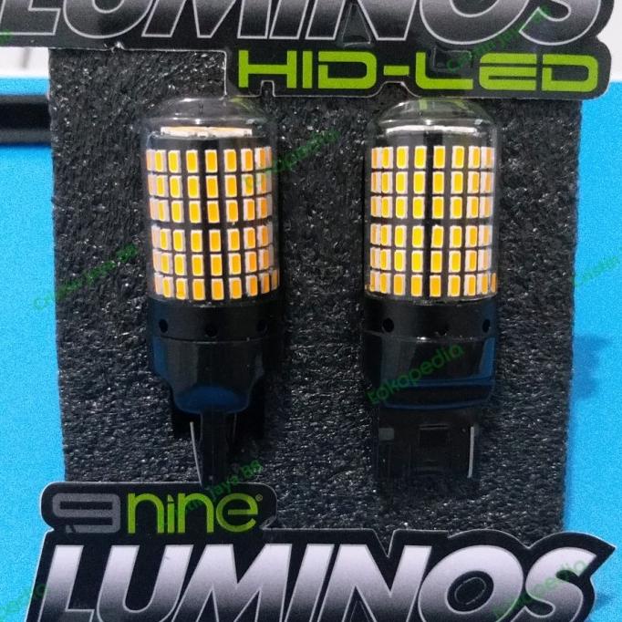 LAMPU LED SEIN MOBIL T20 144titik CANBUS LUMINOS SIGHT SUPER TERANG