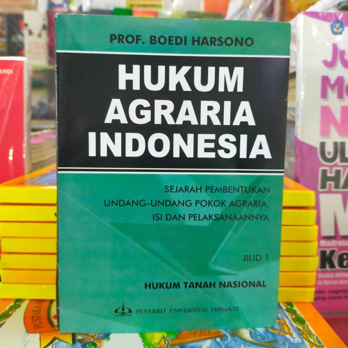 

Terbaru Buku Hukum Agraria Indonesia By Prof Boedi Harsono