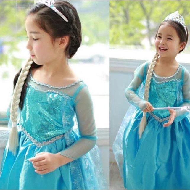 Baju Elsa Frozen Anak Dress Princess / Kostum Dress Elsa Frozen Anak