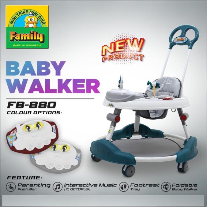 BABY WALKER FAMILY FB 880 FB880 FB-880 ALAT BANTU JALAN BAYI MUSIK