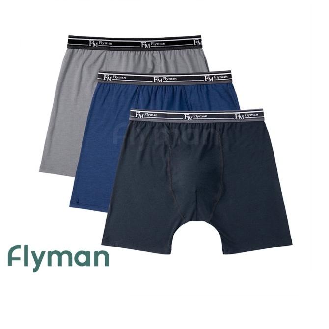 Flyman Celana Dalam Boxer Pria Panjang 3 PCS FM 3225 Underwear
