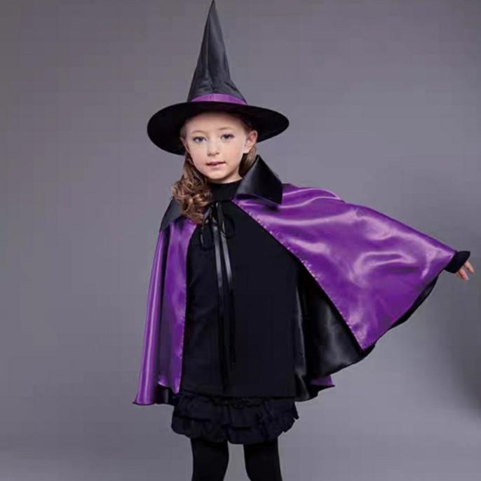Witch kids costume Halloween kostum anak penyihir nenek sihir