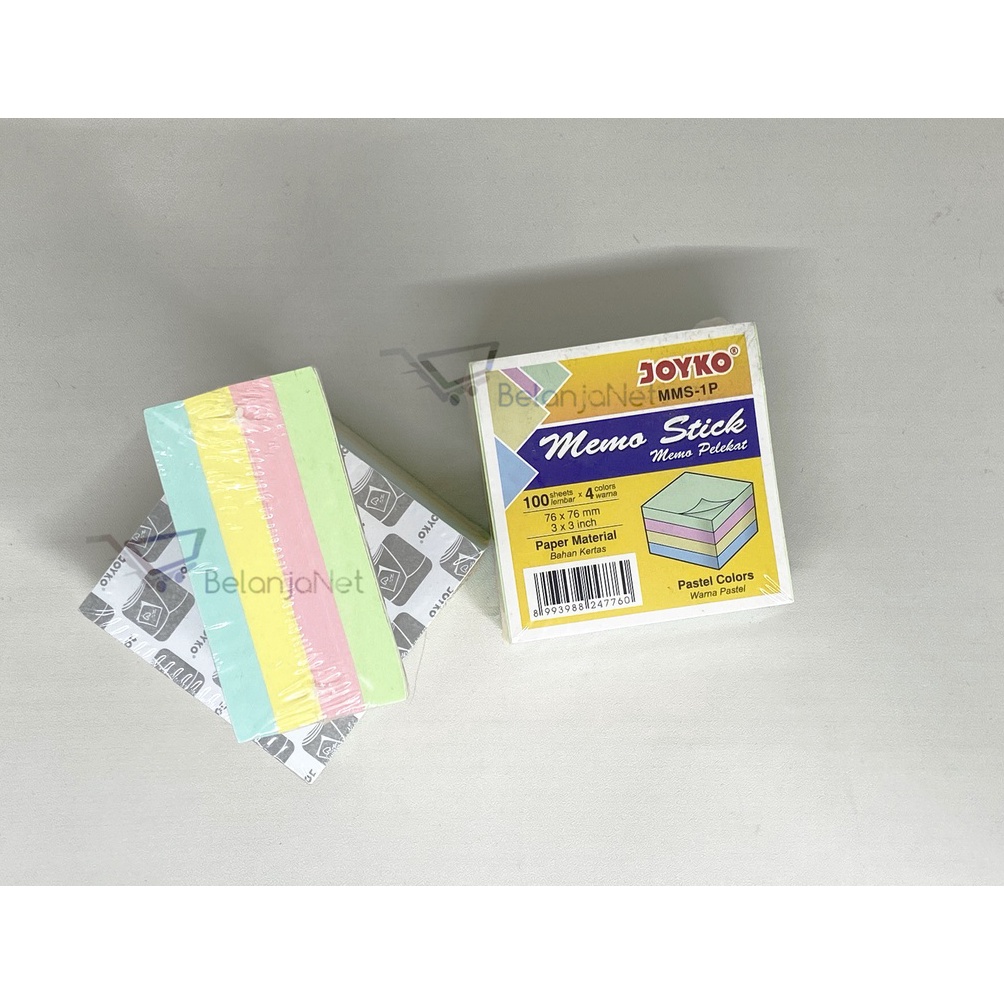 

HT0LJ Memo Stick | Sticky Note | Kertas Memo Tempel Joyko MMS-1P Warna Pastel ➳Serba Murah