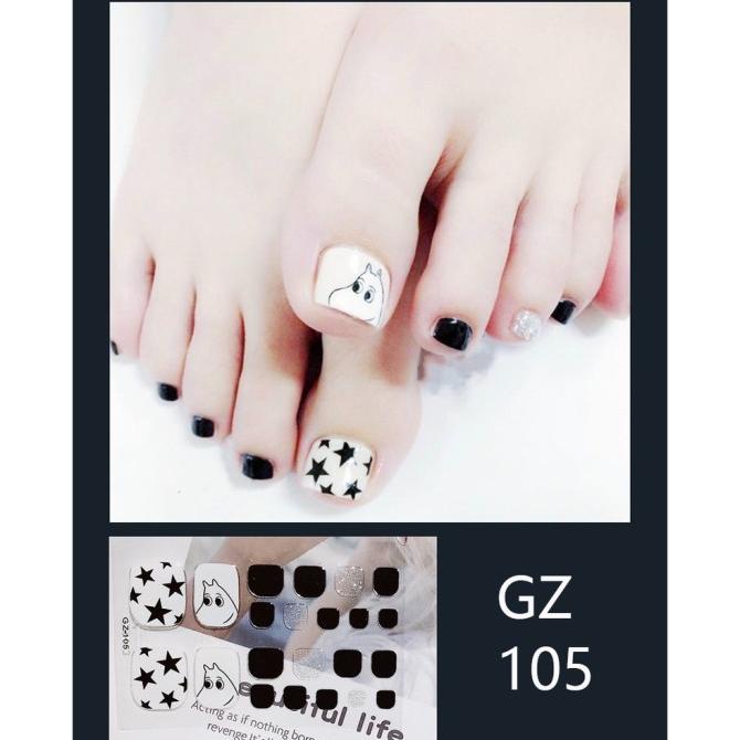 Hn - Stiker Kuku Kaki Dan Tangan / Nail Art Sticker
