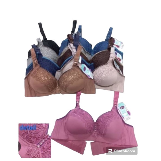 BH BRA BUSA BRUKAT RENDA SEXY IMPORT WANITA BRA PIAOLI 1008 PEREMPUAN DEWASA TANPA KAWAT KAIT 3 PAKA