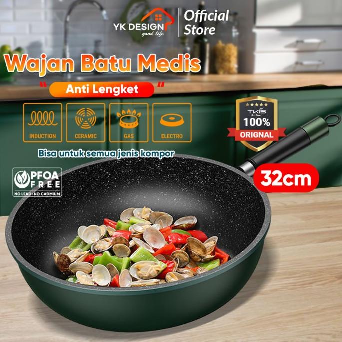TKIS BY YK DESIGN TK-837 Wajan Penggorengan Premium Anti Lengket 32cm