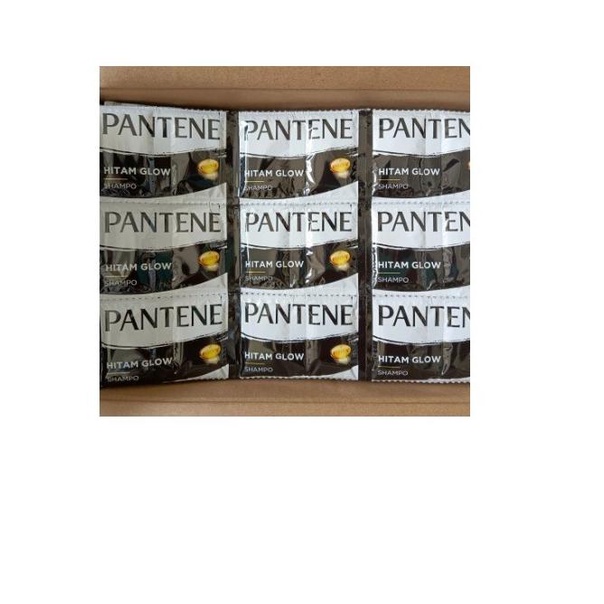 Pantene Shampoo Long Black Hitam Glow Sachet 12X10Ml