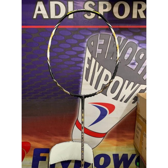 RAKET BULUTANGKIS Flypower Elnino 08 Raket Badminton - Black Gold Free