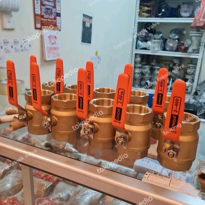 Ball Valve Onda 2 Inch / Stop Kran Onda 2 Inch Kuningan Asli 100%