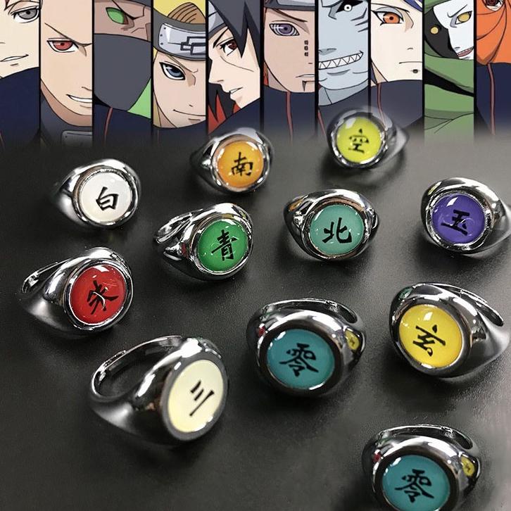 Terbaru Cincin Akatsuki Cincin Desain Cosplay Anime Akatsuki Itachi Pain Orochimaru Cincin Untuk Pri