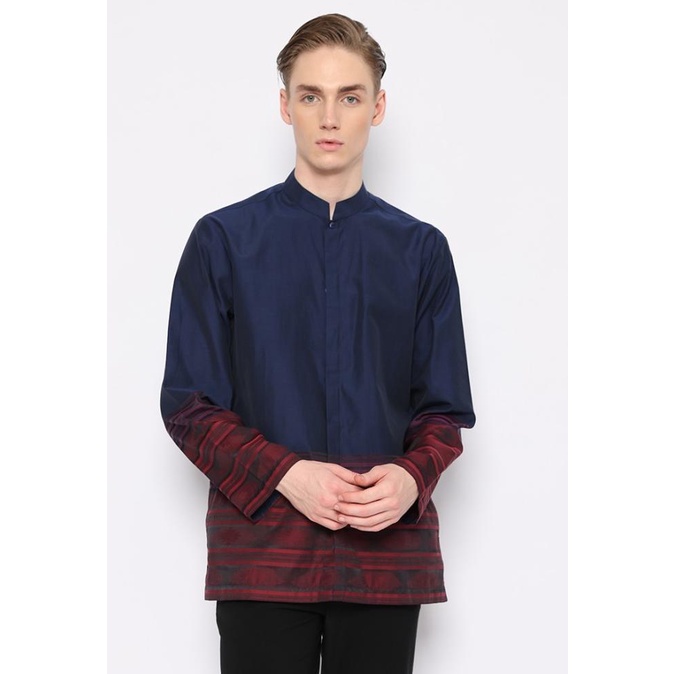 Jobb Ajman Koko Pria Lengan Panjang Regular Fit Navy
