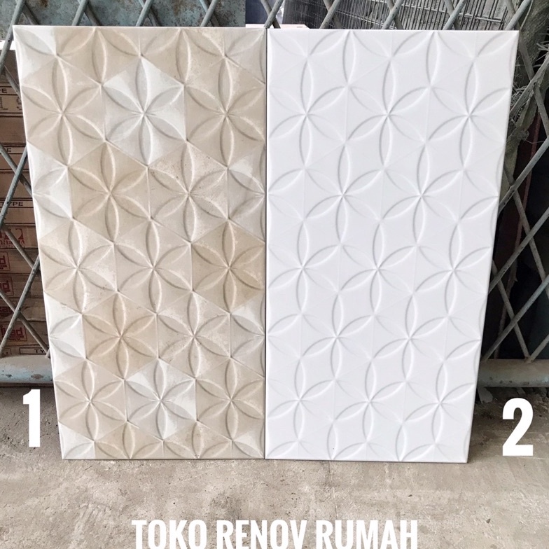 Terbaru.. keramik 30x60 putih motif (kilap)/ keramik dinding kamar mandi/keramik dinding dapur/keramik dinding putih motif PB7