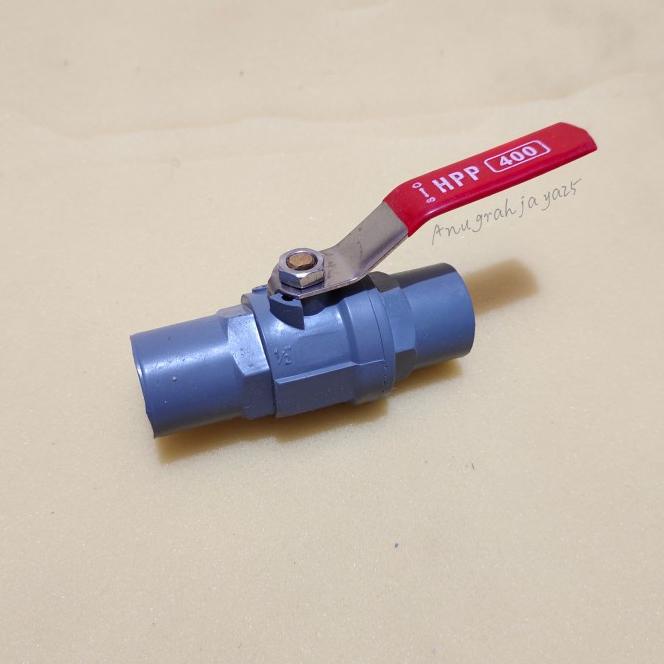 Ball Valve 1/2Inch Pvc Hpp /Gagang Panjang Stanliess/Stop Kran Hpp 1/2