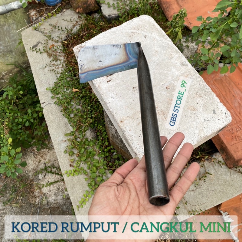 CANGKUL KORED RUMPUT FULL GAGANG BESI - CANGKUL MINI TANAMAN