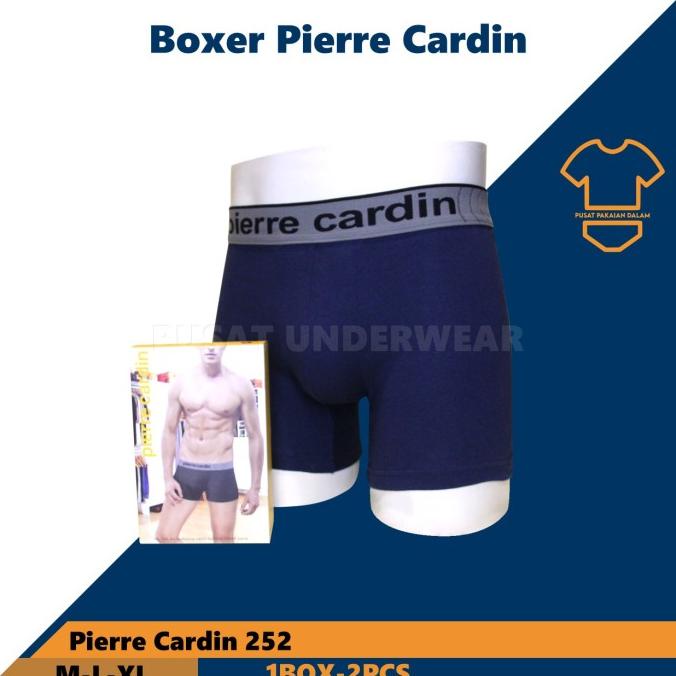 Celana dalam boxer pria PIERRE CARDIN 252 isi 2|Celana boxer panjang