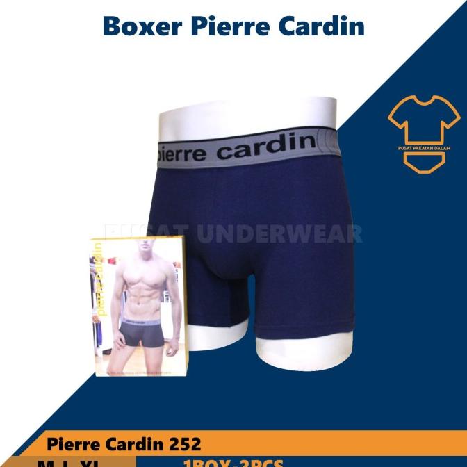 Celana dalam boxer pria PIERRE CARDIN 252 isi 2|Celana boxer panjang