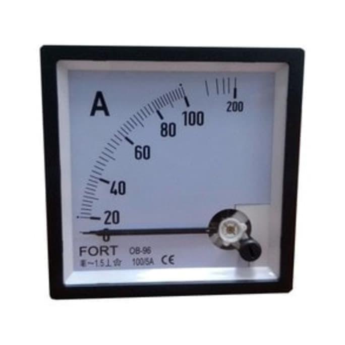 ampere meter / amperemeter Analog Jarum Merk Fort direct tanpa CT