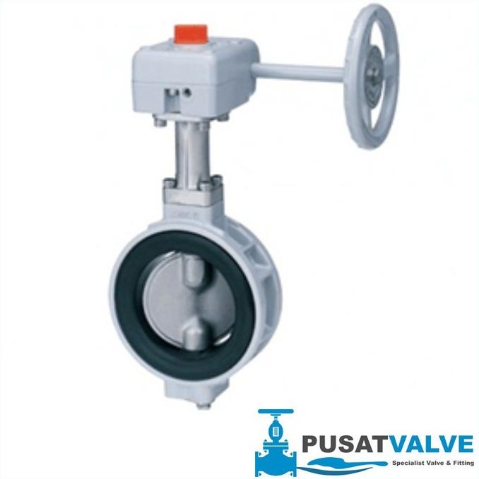 Butterfly Valve 8 Inch Kitz 10K Gear Operation - Kran - Keran