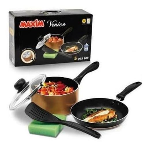 [ Maxim ] Panci / Wajan / Cookware Set Maxim Venice - 5 In 1