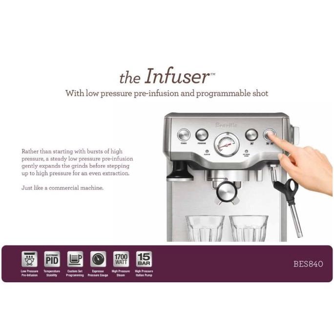 Mesin Kopi Breville Infuser Espresso Coffee Maker Machine BES840