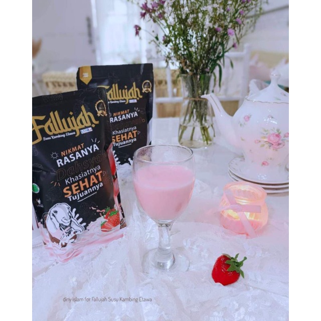 

Fallujah Susu Kambing Etawa/strawberry/500gr