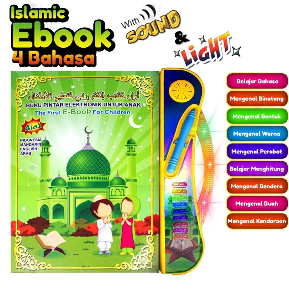 Kualitas TerbaikS8e8D EBOOK Ipad Playpad Apple Quran Mainan Anak Buku Pintar Belajar Membaca Quran M