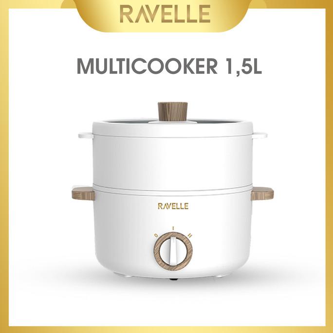 Ravelle Panci Listrik Multicooker - Panci Portable Multifungsi 1.5L
