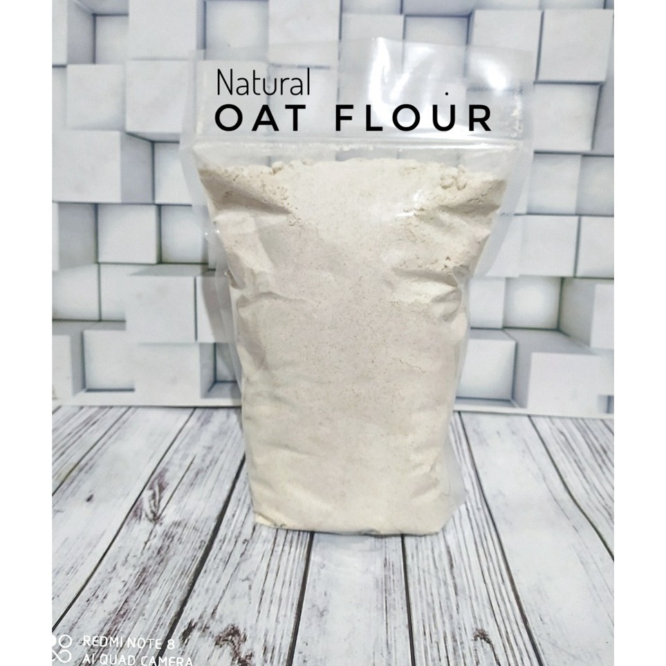 

[O ㊖I◆5) Natural Oat Flour 1Kg - Tepung Oat, Fine Grade, Oatmeal /viraal!