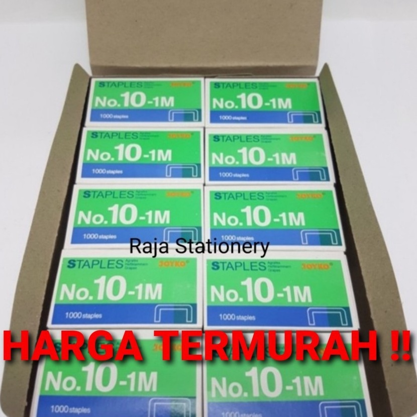 

➯Dijual TERMURAH!! STAPLES JOYKO NO.10 KECIL ISI STAPLER REFILL HEKTER NO.10-1M 1 DUS ISI 20 P96 ➧