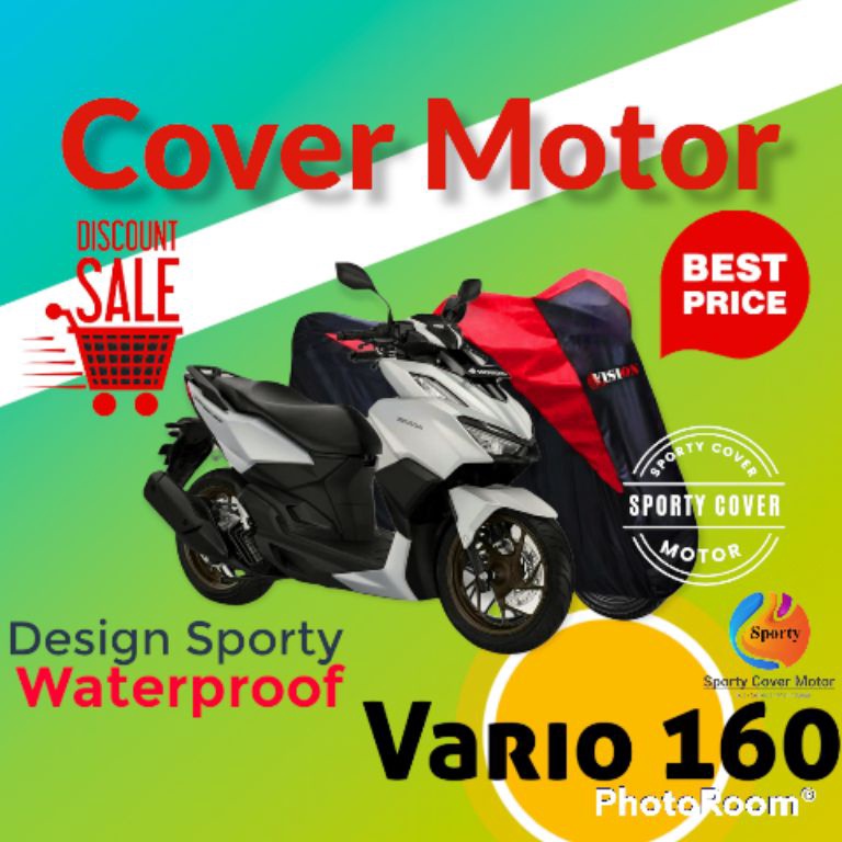 LANGSUNG KIRIM Sarung Motor Vario 160 Cover Motor Vario 160 Tutup Motor Vario 160 Mantel Motor Vario