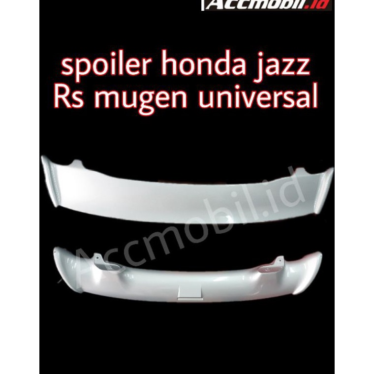 RECOMENDED spoiler plastic honda jazz rs fit ge 8 gen 2 universal hatchback mugen