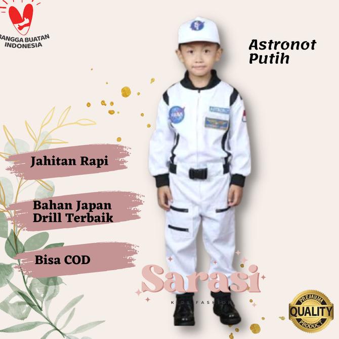 Baju astronot kostum astronot pakaian luar angkasa baju profesi anak