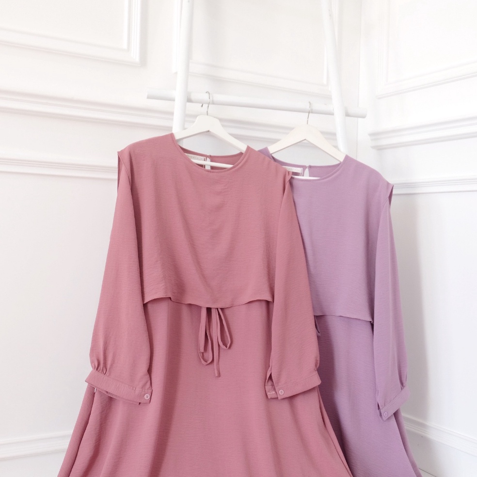 Langsung Atc Odeca | Maryam Dress | Abaya | Gamis Polos Syar'i