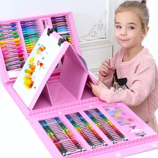 

MAINAN ANAK SET SPIDOL CRAYON 208PCS UNTUK MELUKIS/MEWARNA