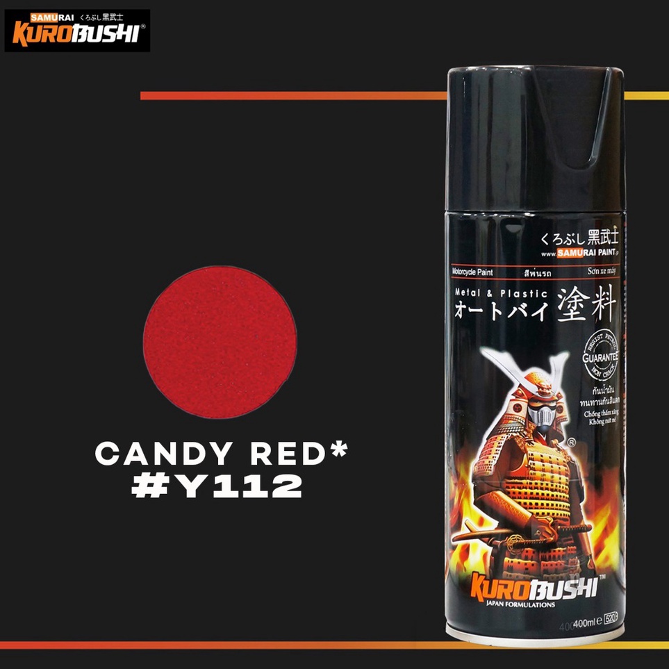 

Bestseller✸➳ Samuraipaint, Candy Red Y112 Cat Aerosol Kualitas Kompresor C65 ☈