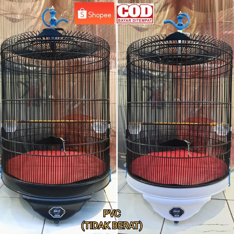 SANGKAR MURAI EBOD JAYA PVC NO 2 RUJI TEBAL KEKER//AKSESORIS
