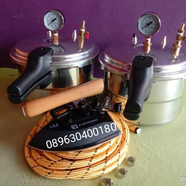 Setrika Uap Boiler Laundry 12 Liter Plus kompor