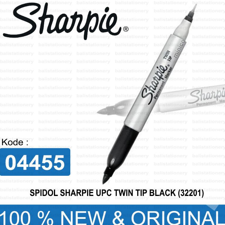 

(R-❣2✉T) spidol Sharpie twin tip permanent marker black/ hitam -berkualitas.!