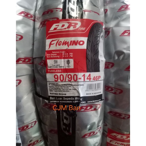 TERBARU Ban tubeless Belakang Federal FDR 90/90-14 for Vario/beat/Scoopy/Spacy/Genio/Mi J/Mio M3/ser